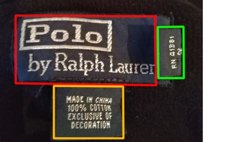contrefaçon fausse polo ralph lauren etiquette